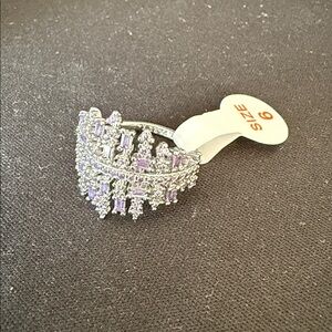 Bomb Party Silver Plating and Purple Stone